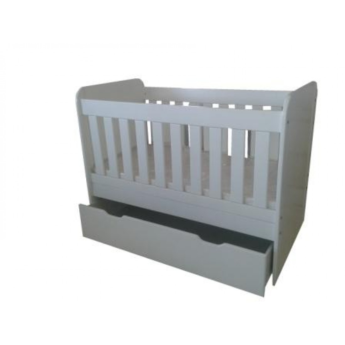 Solid End cot with drawer